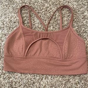Blush sports bra